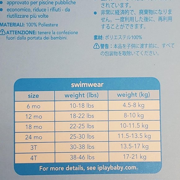 iPlay Reusable Absorber Swimsuit Diaper - 24 Months - Pink with Tulips - New - Picture 6 of 7